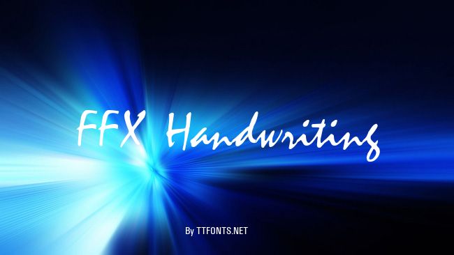 FFX Handwriting example